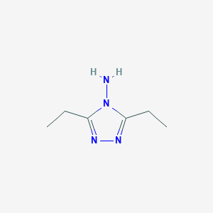 molecular formula C6H12N4 B1296251 3,5-Diethyl-4h-1,2,4-triazol-4-amine CAS No. 6285-28-5