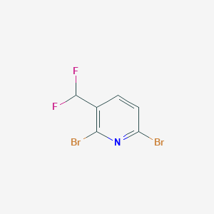 2,6-Dibromo-3-(difluoromethyl)pyridine