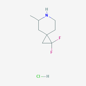 molecular formula C8H14ClF2N B12962525 1,1-Difluoro-5-methyl-6-azaspiro[2.5]octane hydrochloride 