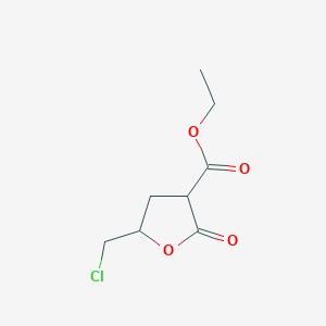 molecular formula C8H11ClO4 B1296256 5-(氯甲基)-2-氧代四氢呋喃-3-甲酸乙酯 CAS No. 5406-65-5