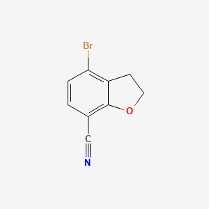 4-Bromo-2,3-dihydrobenzofuran-7-carbonitrile