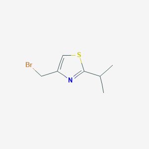 molecular formula C7H10BrNS B12962598 4-(Bromomethyl)-2-isopropylthiazole 