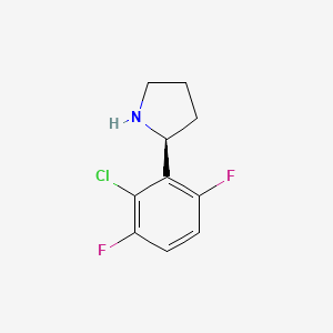 (S)-2-(2-Chloro-3,6-difluorophenyl)pyrrolidine