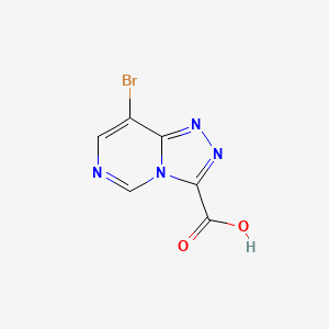 molecular formula C6H3BrN4O2 B12962626 8-Bromo-[1,2,4]triazolo[4,3-c]pyrimidine-3-carboxylic acid 