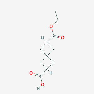 molecular formula C11H16O4 B1296263 6-(乙氧羰基)螺[3.3]庚烷-2-羧酸 CAS No. 28114-90-1