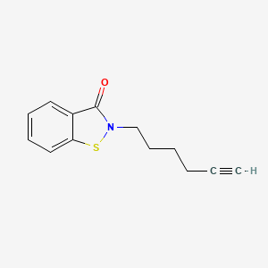 1,2-Benzisothiazol-3(2H)-one, 2-(5-hexyn-1-yl)-