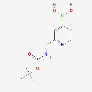 (2-([(Tert-butoxycarbonyl)amino]methyl)pyridin-4-YL)boronic acid