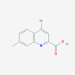 molecular formula C11H8BrNO2 B12962679 4-Bromo-7-methylquinoline-2-carboxylic acid 