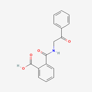 B1296271 2-{[(2-Oxo-2-phenylethyl)amino]carbonyl}benzoic acid CAS No. 14498-33-0