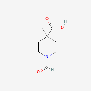 4-Ethyl-1-formylpiperidine-4-carboxylic acid