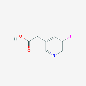 molecular formula C7H6INO2 B12962725 2-(5-Iodopyridin-3-yl)acetic acid 