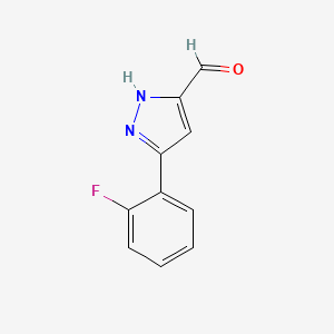 5-(2-Fluorophenyl)-1H-pyrazole-3-carbaldehyde