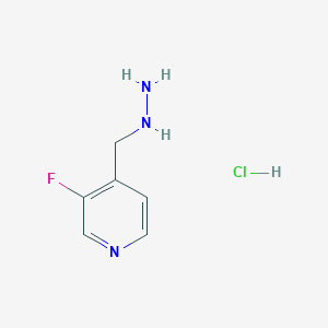 3-Fluoro-4-(hydrazinylmethyl)pyridine hydrochloride