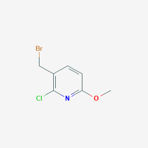 molecular formula C7H7BrClNO B12962847 3-(Bromomethyl)-2-chloro-6-methoxypyridine 