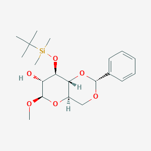 (2R,4aR,6R,7R,8R,8aR)-8-[tert-butyl(dimethyl)silyl]oxy-6-methoxy-2-phenyl-4,4a,6,7,8,8a-hexahydropyrano[3,2-d][1,3]dioxin-7-ol