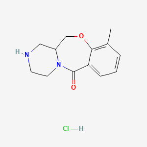 10-Methyl-3,4,12,12a-tetrahydro-1H-benzo[f]pyrazino[2,1-c][1,4]oxazepin-6(2H)-one hydrochloride