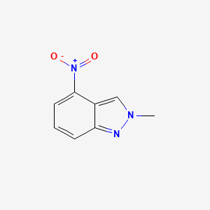 molecular formula C8H7N3O2 B1296287 2-甲基-4-硝基-2H-吲唑 CAS No. 26120-44-5