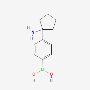 (4-(1-Aminocyclopentyl)phenyl)boronic acid