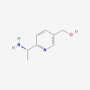 molecular formula C8H12N2O B12962905 (S)-(6-(1-Aminoethyl)pyridin-3-yl)methanol 