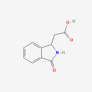 molecular formula C10H9NO3 B1296292 (3-氧代-2,3-二氢-1H-异吲哚-1-基)乙酸 CAS No. 3849-22-7