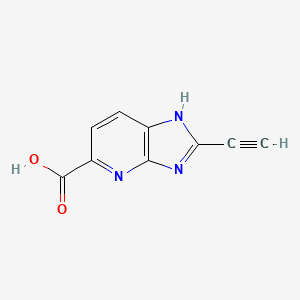 molecular formula C9H5N3O2 B12962954 2-Ethynyl-3H-imidazo[4,5-b]pyridine-5-carboxylic acid 