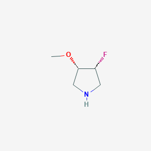 molecular formula C5H10FNO B12962974 (3R,4S)-3-fluoro-4-methoxypyrrolidine 