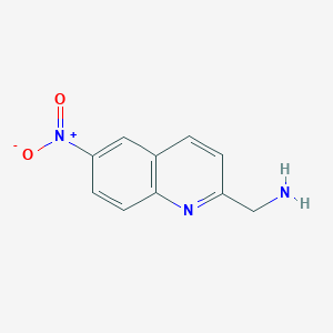 molecular formula C10H9N3O2 B12962991 (6-Nitroquinolin-2-yl)methanamine 