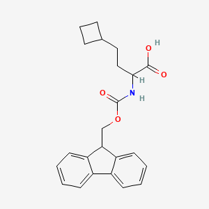 2-((((9H-Fluoren-9-yl)methoxy)carbonyl)amino)-4-cyclobutylbutanoic acid