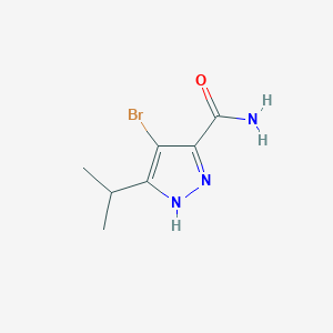 4-Bromo-5-isopropyl-1H-pyrazole-3-carboxamide