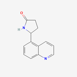 5-(Quinolin-5-yl)pyrrolidin-2-one