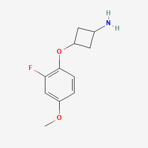 3-(2-Fluoro-4-methoxyphenoxy)cyclobutan-1-amine