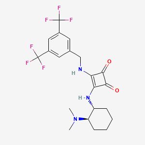 3-((3,5-Bis(trifluoromethyl)benzyl)amino)-4-(((1R,2R)-2-(dimethylamino)cyclohexyl)amino)cyclobut-3-ene-1,2-dione