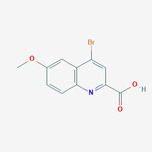 molecular formula C11H8BrNO3 B12963058 4-Bromo-6-methoxyquinoline-2-carboxylic acid 