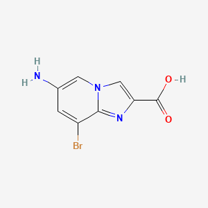 6-Amino-8-bromoimidazo[1,2-a]pyridine-2-carboxylic acid