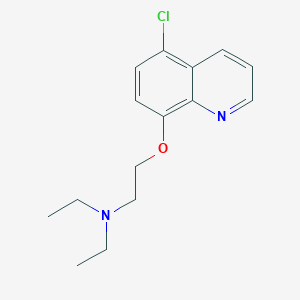 2-((5-Chloroquinolin-8-yl)oxy)-N,N-diethylethan-1-amine