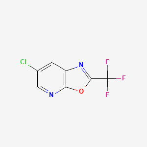 6-Chloro-2-(trifluoromethyl)oxazolo[5,4-B]pyridine