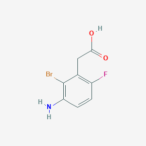 2-(3-Amino-2-bromo-6-fluorophenyl)acetic acid