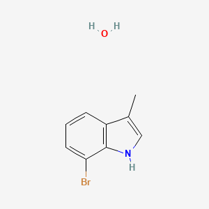 molecular formula C9H10BrNO B12963179 7-Bromo-3-methyl-1H-indole hydrate 