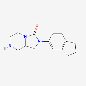 2-(2,3-Dihydro-1H-inden-5-yl)hexahydroimidazo[1,5-a]pyrazin-3(2H)-one