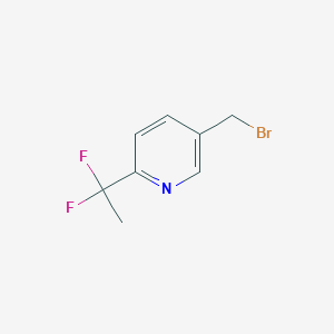 Pyridine, 5-(bromomethyl)-2-(1,1-difluoroethyl)-