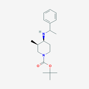 rel-tert-Butyl (3R,4S)-3-methyl-4-((1-phenylethyl)amino)piperidine-1-carboxylate