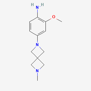 2-Methoxy-4-(6-methyl-2,6-diazaspiro[3.3]heptan-2-yl)aniline