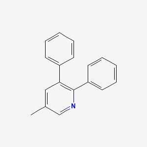 molecular formula C18H15N B12963224 5-Methyl-2,3-diphenylpyridine 