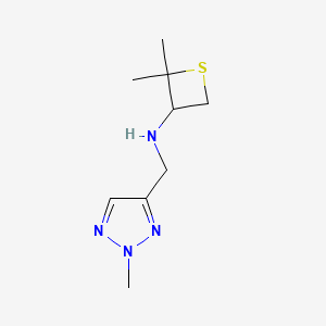 2,2-Dimethyl-N-((2-methyl-2H-1,2,3-triazol-4-yl)methyl)thietan-3-amine