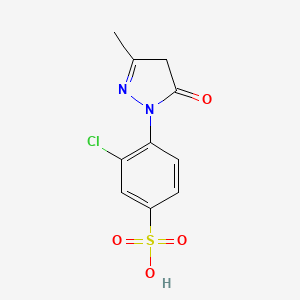molecular formula C10H9ClN2O4S B1296324 3-氯-4-(3-甲基-5-氧代-4,5-二氢-1H-吡唑-1-基)苯磺酸 CAS No. 6534-33-4