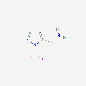 molecular formula C6H8F2N2 B12963241 (1-(Difluoromethyl)-1H-pyrrol-2-yl)methanamine 