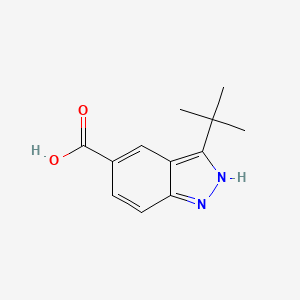 molecular formula C12H14N2O2 B12963242 3-(tert-Butyl)-1H-indazole-5-carboxylic acid 