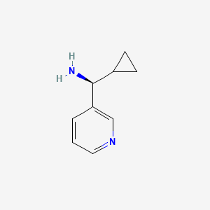 molecular formula C9H12N2 B12963256 (S)-cyclopropyl(pyridin-3-yl)methanamine 