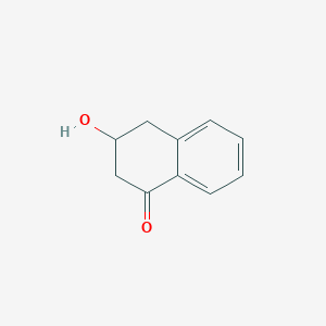 molecular formula C10H10O2 B12963306 3-hydroxy-3,4-dihydronaphthalen-1(2H)-one 