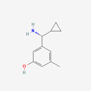 (R)-3-(Amino(cyclopropyl)methyl)-5-methylphenol